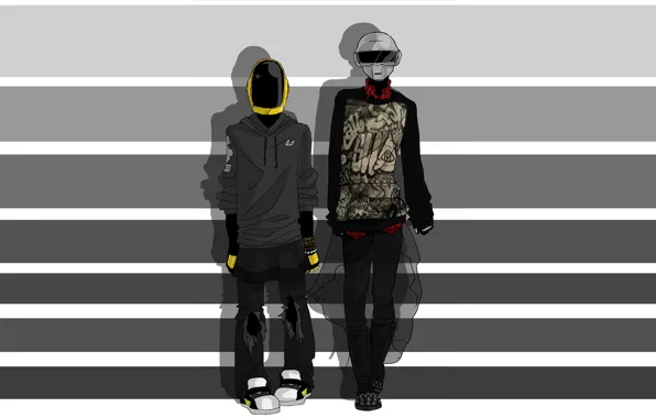Музыка, Линии, Фон, Daft Punk, Thomas Bangalter, Дафт Панк, Маски, Bangalter