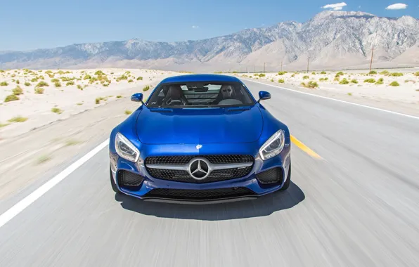 Mercedes, blue, front, amg, speed, face, germany