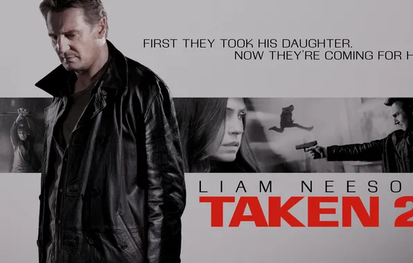 Постер, кадры, Liam Neeson, Лиам Нисон, Taken 2, Заложница 2