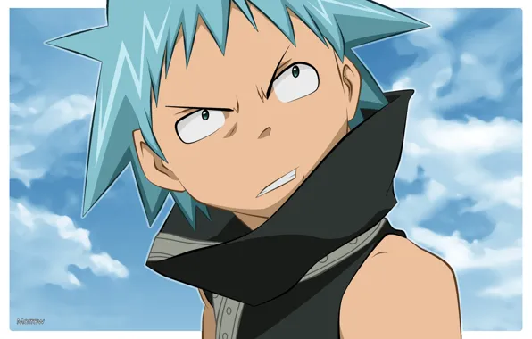 Небо, взгляд, парень, Пожиратель душ, Soul Eater