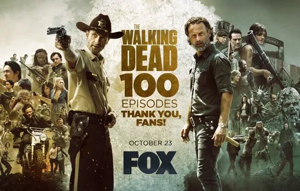 Картинка Jeffrey Dean Morgan, The Walking Dead, Andrew Lincoln, Chandler Riggs, Norman Reedus, Laurie Holden, Sarah …