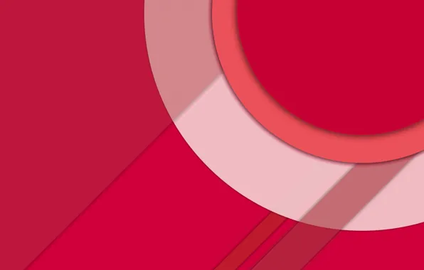 Картинка Red, Circles, Design, Line, Lollipop, Fon, Material, Android 5.0