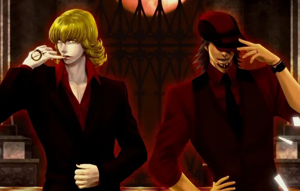 Аниме, тату, арт, парни, Тигр и кролик, Tiger and Bunny, Барнаби Котецу