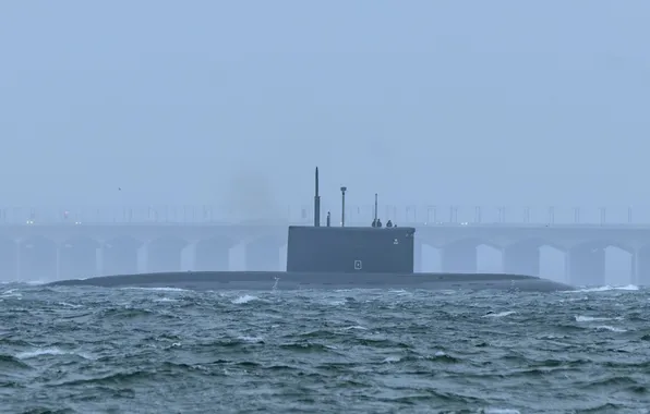 Подводная лодка, надводный ход, дизель-электрическая, проекта 636.3