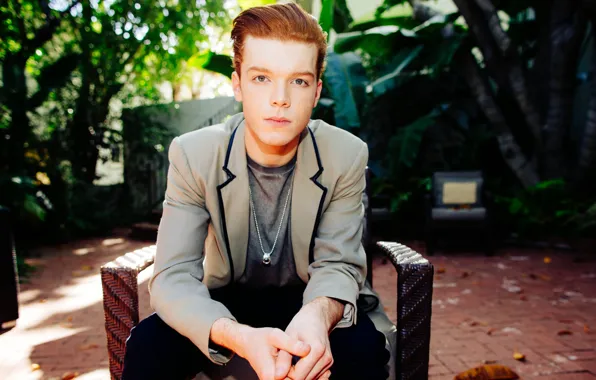 Рыжий, актер, пиджак, Cameron Monaghan, Камерон Монахен