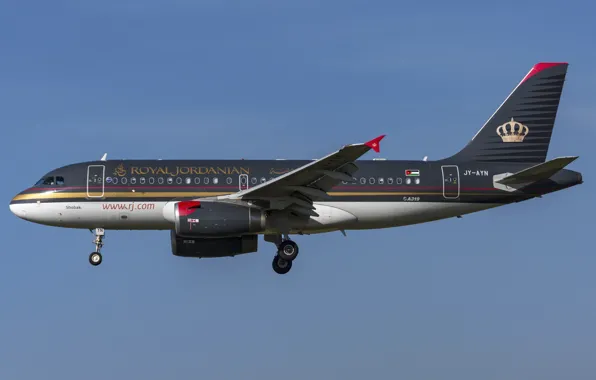 Airbus, A319-100, Royal Jordanian