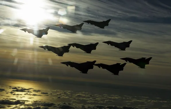 Картинка небо, полет, самолет, высота, Saab, самолеты, Gripen, JAS 39