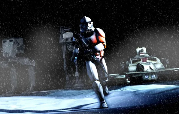 Игры, AT-AT, Клон, AT-ST, star wars battlefront, Clone, TX-130