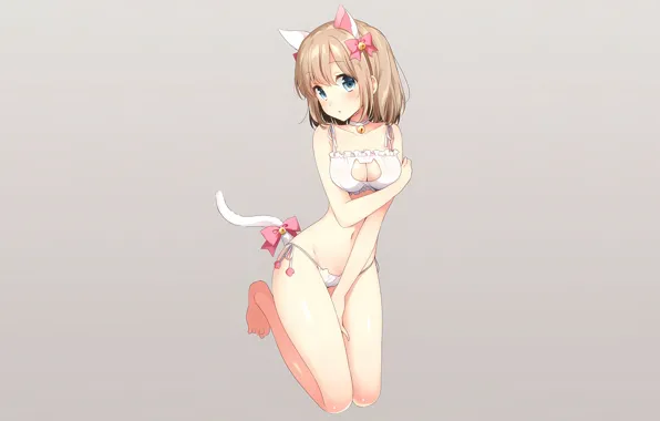 Girl, sexy, lingerie, pantsu, bra, cleavage, panties, long hair