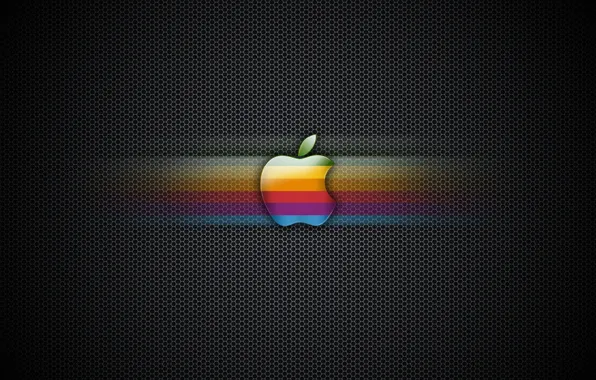 Картинка цвета, сетка, Apple, logo
