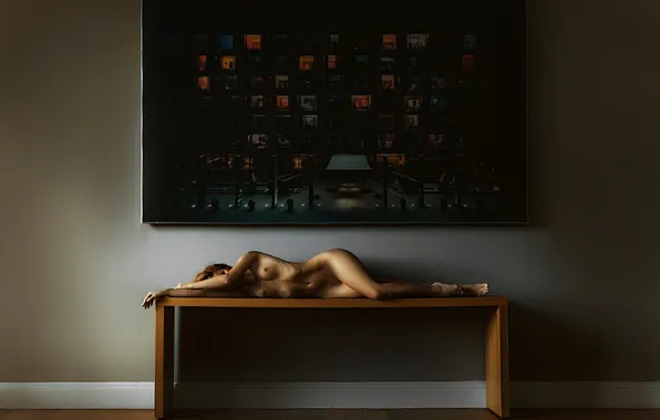Грудь, стол, картина, ножки, Россия, бёдра, Picture, Георгий Чернядьев