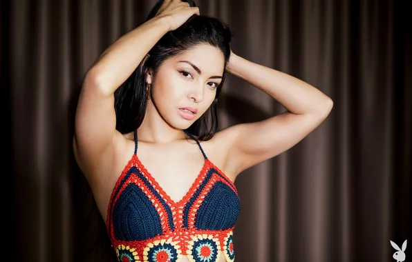 Playboy, Model, Pose, Knitted Top, Chloe Rose