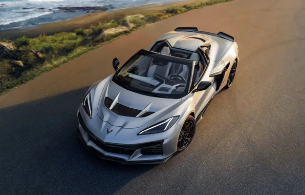 Chevrolet, Кабриолет, Chevrolet Corvette, Convertible, 2025, 2026, ZR1X, Quail Silver Limited Edition