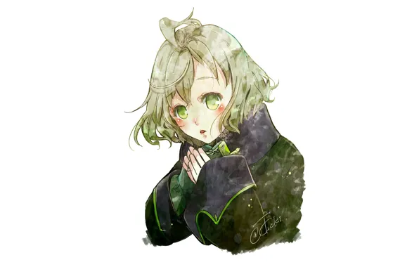 Взгляд, белый фон, Pinocchio, Sinoalice