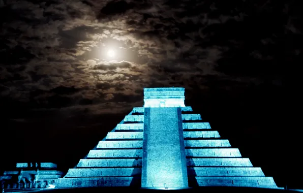 Mexico, pyramid, El Castillo, Chichen Itza, Yucatan