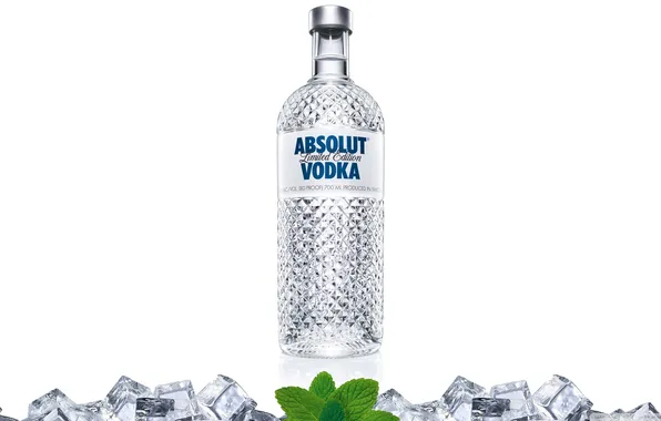 Бутылка, Лед, Напиток, Водка, Absolut