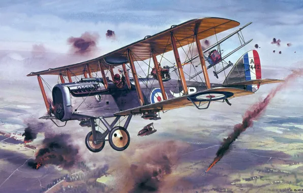 Картинка aircraft, war, airplane, aviation, dogfight, ww1