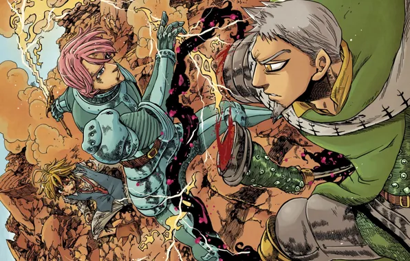 Anime, asian, warrior, manga, oriental, asiatic, strong, Nanatsu no Taizai