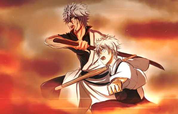 Самурай, парень, Gintama, Гинтама