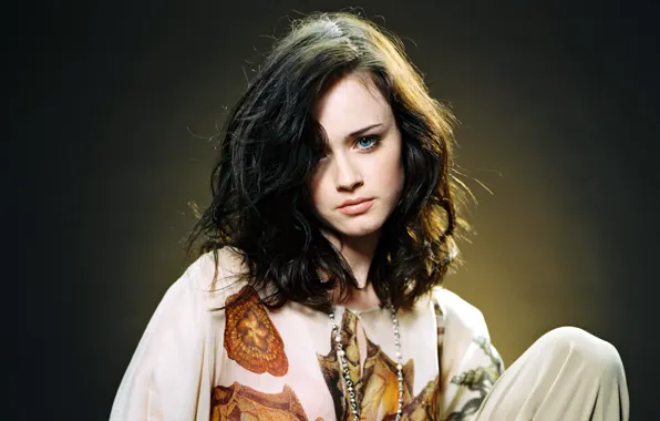 Girl, beautiful, brunette, actress, Alexis Bledel