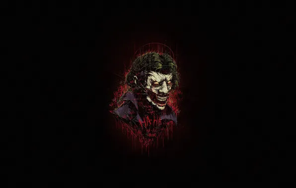Минимализм, Стиль, Джокер, Фон, Art, Style, Joker, Background