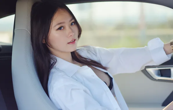 Картинка взгляд, лицо, автомобиль