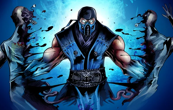 Картинка Mortal Kombat, ninja, Sub-Zero, fighting