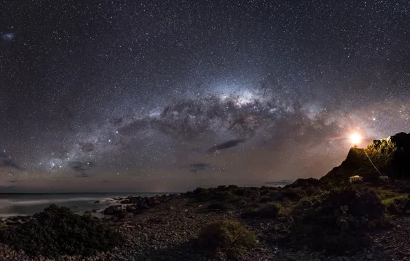 Картинка небо, вода, космос, звезды, природа, space, sky, stars