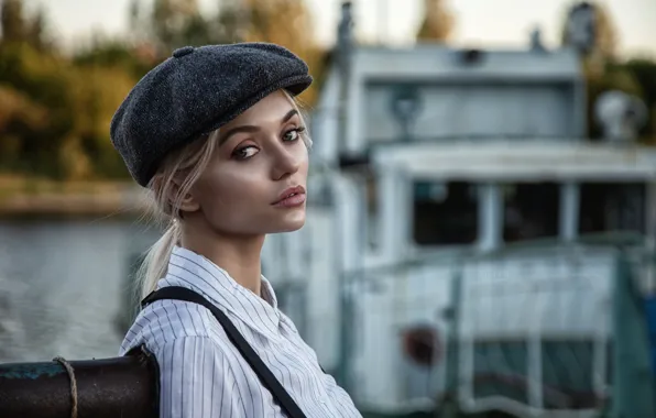 Взгляд, девушка, лицо, портрет, кепка, Олег Климин, Екатерина Наговицына