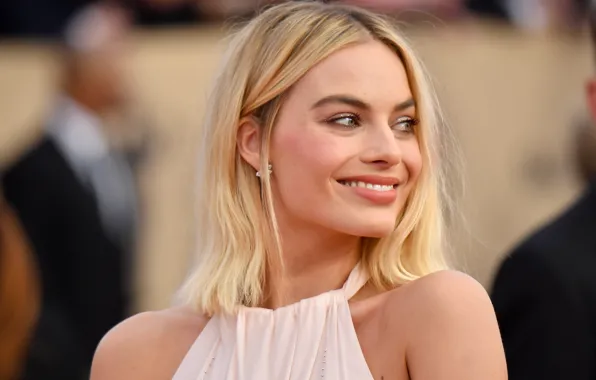 Взгляд, улыбка, актриса, блондинка, серьга, фотосессия, hair, look