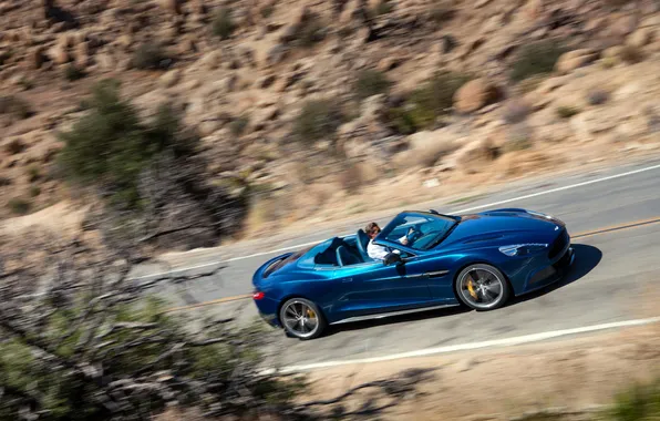 Картинка Aston Martin, supercar, road, speed, Vanquish, Volante