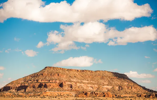 Небо, пейзаж, природа, пустыня, New Mexico
