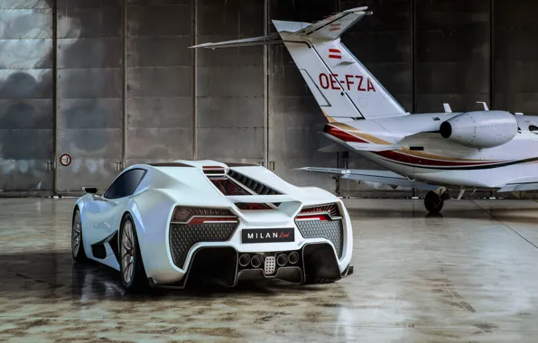 Суперкар, вид сзади, 2018, гиперкар, Milan, Milan automobile GMBH, Milan Red