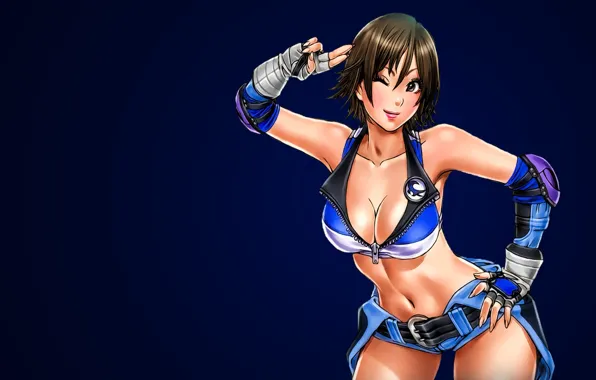 Game, big, Asuka, pretty, martial artist, Tekken, oppai, bishojo