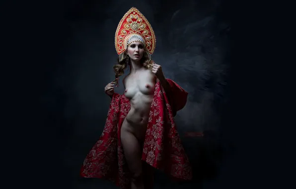 Девушка, Грудь, Кокошник, Эрик Бурханаев, Юля Дмитриева