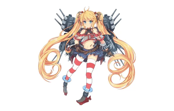 Girl, sexy, thighhighs, long hair, boobs, anime, beautiful, pretty