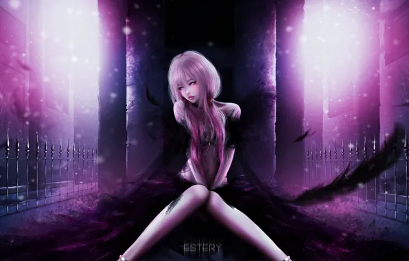 Девушка, свет, Inori Yuzuriha, Guilty Crown