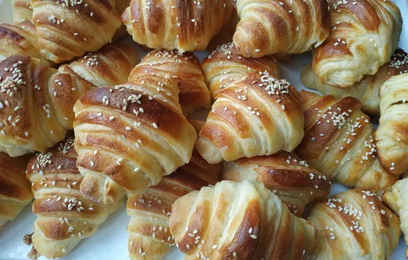 Salt, sesame seeds, scone