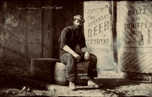 HDR, Game, Man, Boxes, Barrel, UHD, Red Dead Redemption 2, Xbox One X