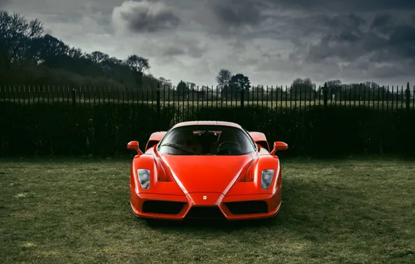 Red, Clouds, Sky, Enzo