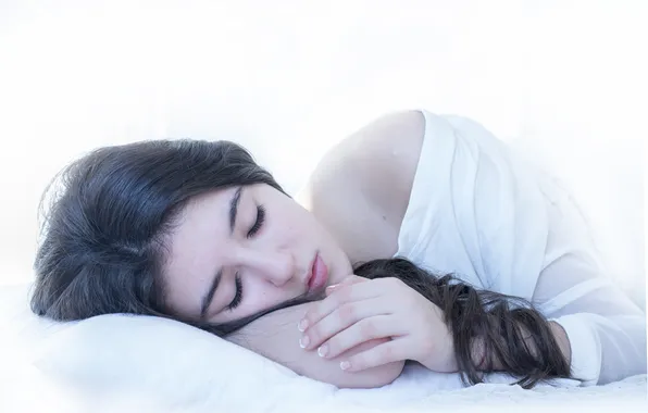 Девушка, сон, портрет