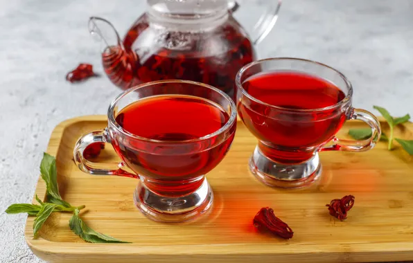 Чай, чайник, чашки