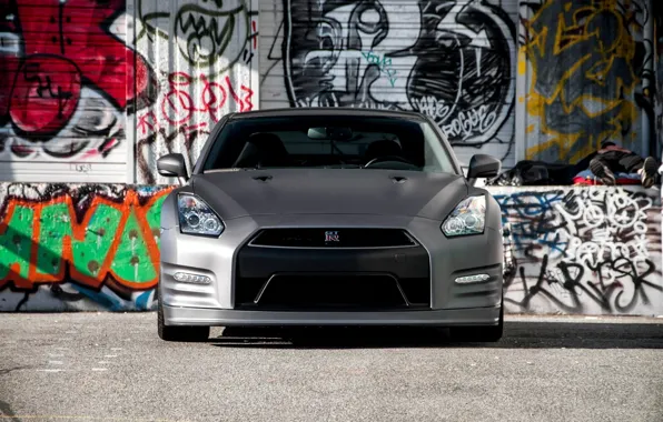 Nissan, silver, gt-r