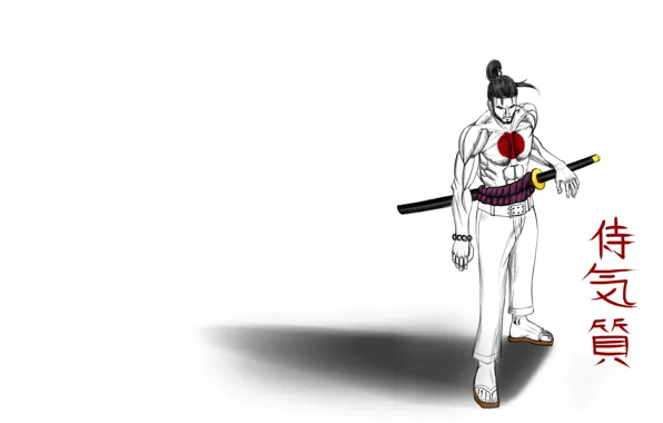 Sword, japan, men, samurai, artist airmonger
