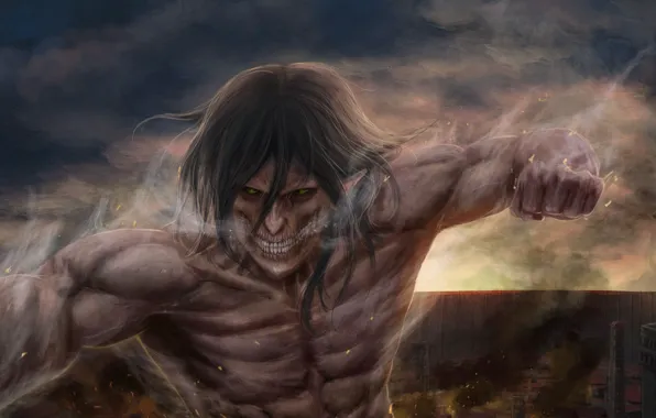 Monster, chaos, anime, fight, muscles, transformation, asian, giant