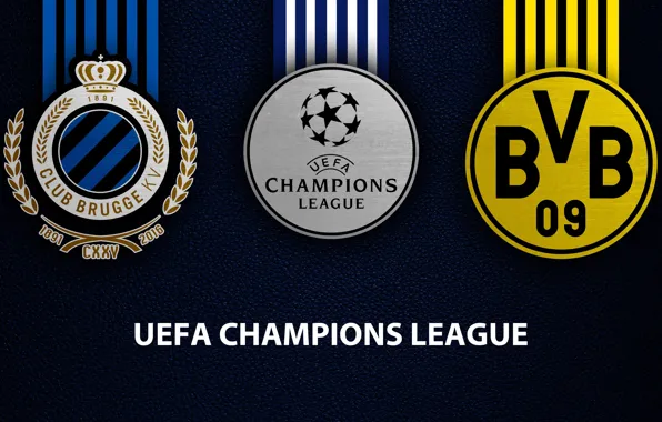 Wallpaper, sport, logo, football, Borussia Dortmund, UEFA Champions League, Club Brugge KV, Club Brugge KV …