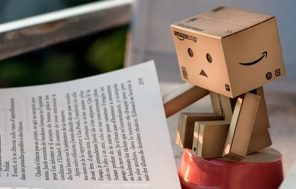 Картинка danbo, книжка, коробочка