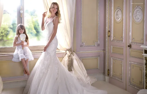 Улыбка, праздник, модель, платье, девочка, невеста, свадьба, Lindsay Ellingson
