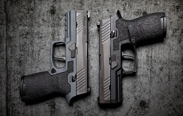 Фон, пистолеты, пара, Sig Sauer P320 Compact