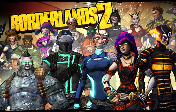 Maya, Borderlands 2, Zer0, Axton, characters, Skins